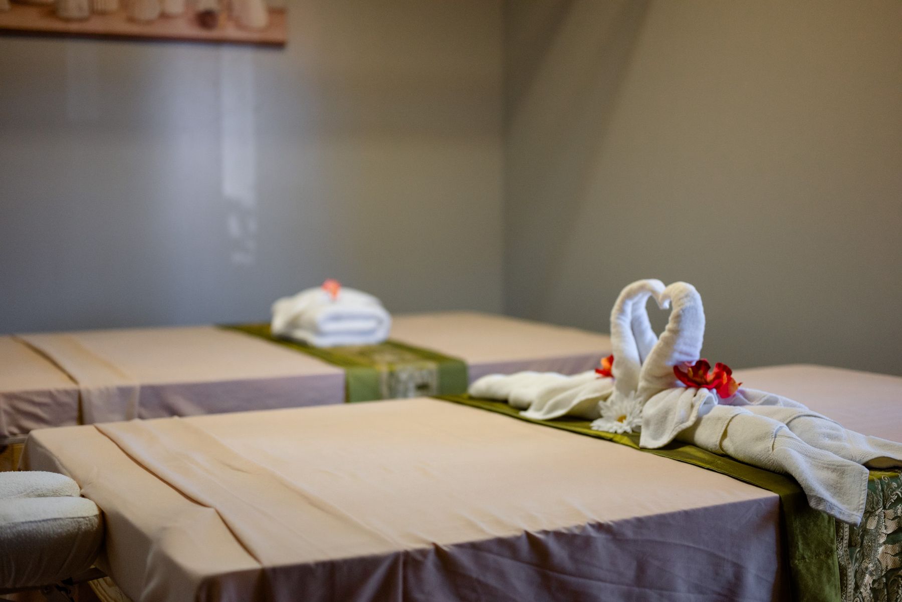 Couples massage room at Magnolia Wellness Massage
