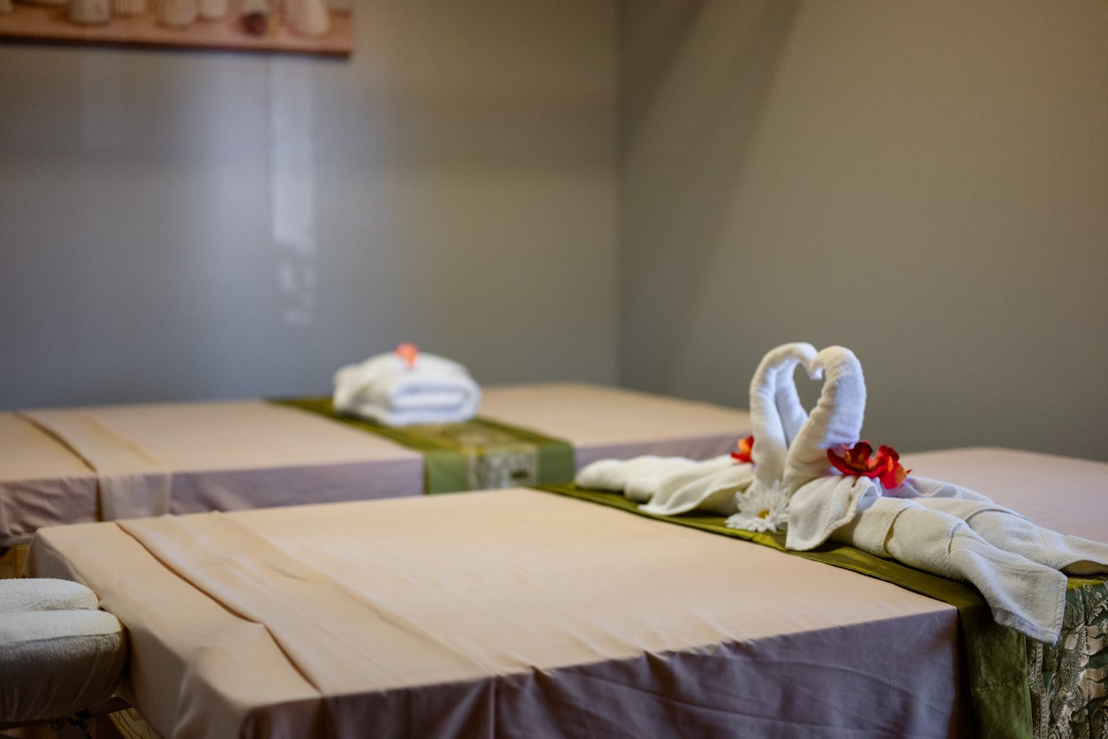 Couples massage room at Magnolia Wellness Massage
